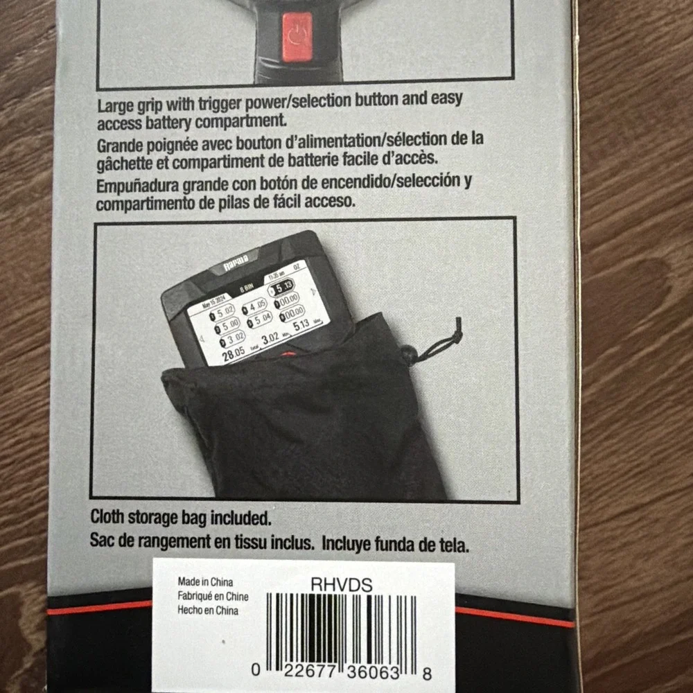 Rapala High Vis Digital Fishing Scale 20 lb E-Ink Display RHVDS NEW IN BOX